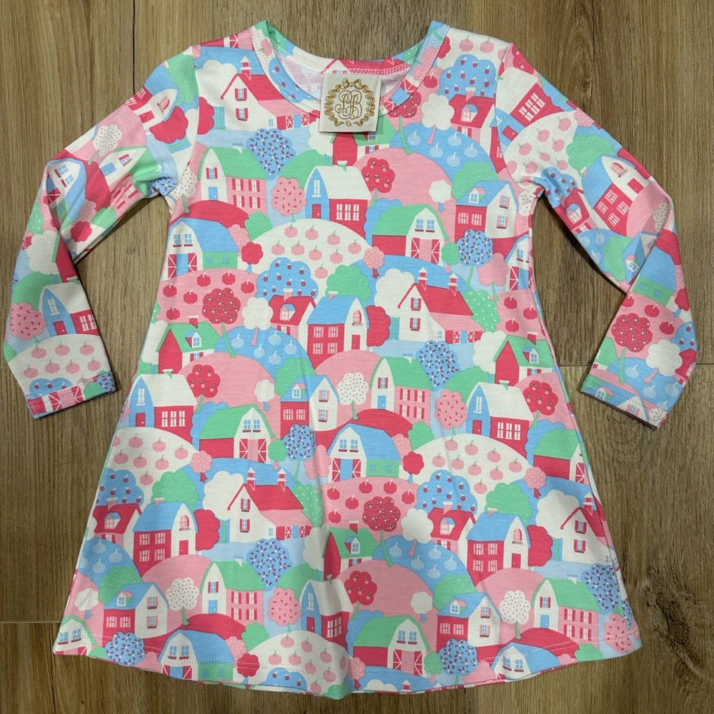 TBBC Long Sleeve Polly Play Dress “House on a Hill”
